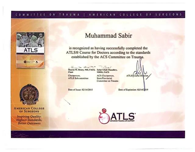 Advanced Trauma Life Support (ATLS)