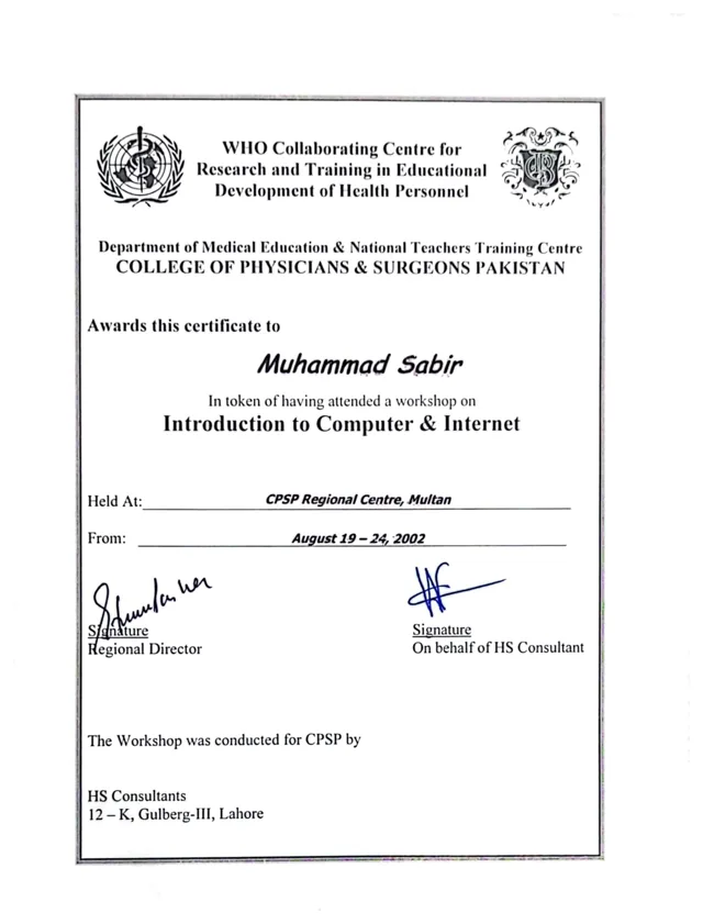 Introduction to Computer & Internet